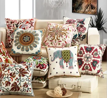 Cotton Canvas Embroidery Flowers Pillow Cushion /Decorative sofa Cushions Home Decor Throw Pillow ( do not include inner pillow)
Cotton Canvas Embroidery Flowers Pillow Cushion /Decorative sofa Cushions Home Decor Throw Pillow ( do not include inner pillow)