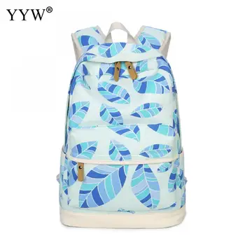 Fashion Canvas Backpack Female Blue Leaf Pattern Backpacks for Adolescent Girls Women Casual Large Capacity School Shoulder Bag
Fashion Canvas Backpack Female Blue Leaf Pattern Backpacks for Adolescent Girls Women Casual Large Capacity School Shoulder Bag