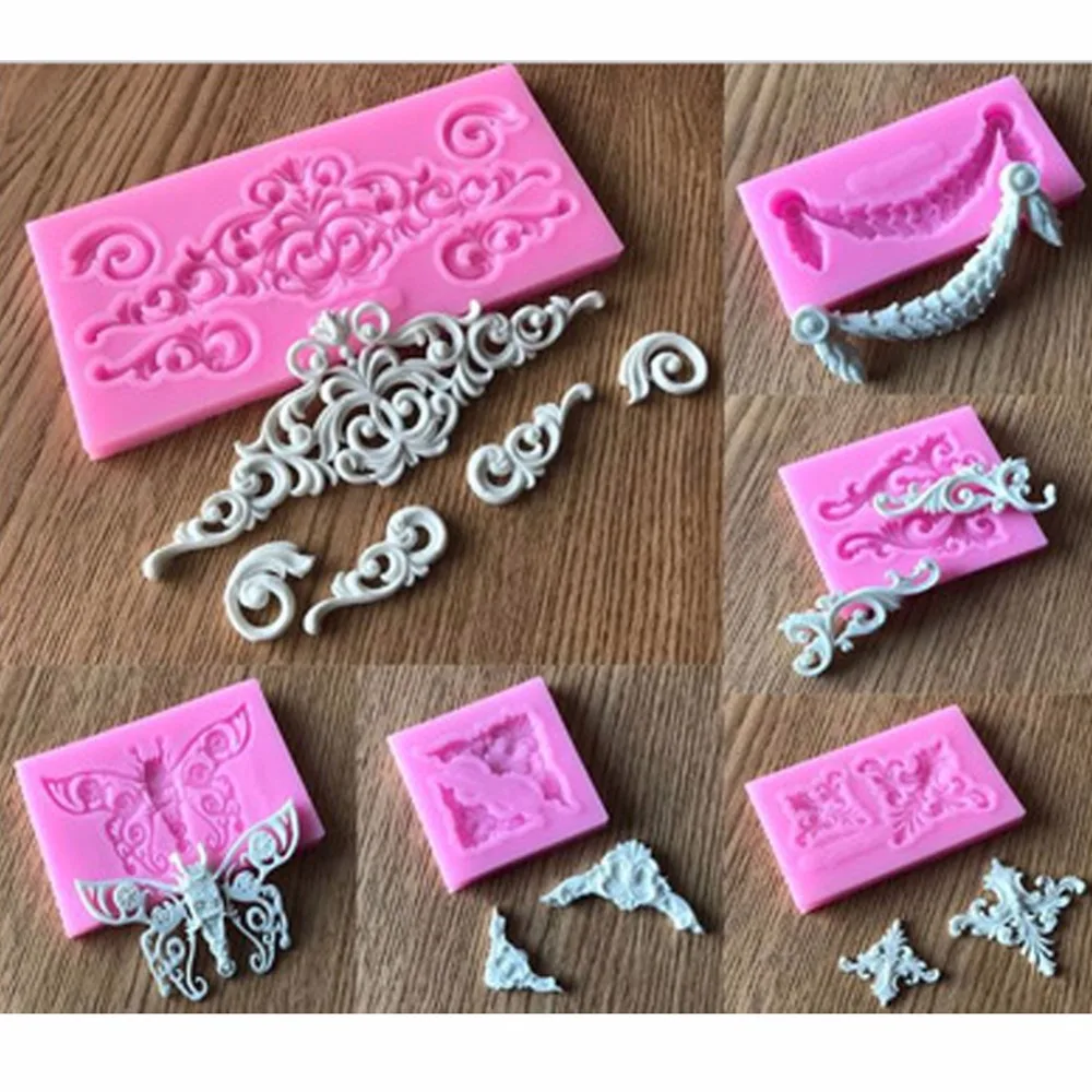 DIY Retro Lace Pattern Vine Border Silicone Mold Cake Decorating Tools Chocolate Sugar Decoration Tool For Cake Decoration
DIY Retro Lace Pattern Vine Border Silicone Mold Cake Decorating Tools Chocolate Sugar Decoration Tool For Cake Decoration