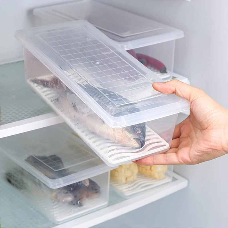Food Fresh Storage Box Containers Kitchen Fridge Organizer Case Removable Drain Plate Tray For Keep Fruits Vegetables Meat Fish
Food Fresh Storage Box Containers Kitchen Fridge Organizer Case Removable Drain Plate Tray For Keep Fruits Vegetables Meat Fish