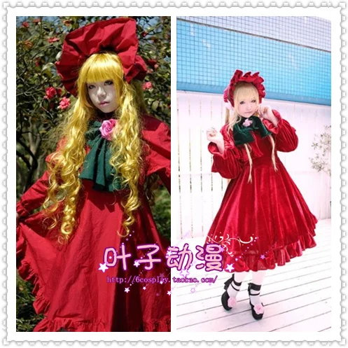 Peach-Pit Rozen Maiden Reiner Rubin Shinku Cosplay Costume Lolita Dress Track