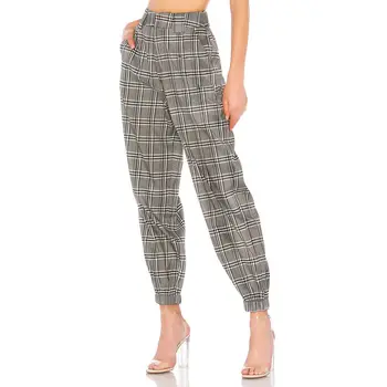 Womens High Waist Harem gingham Pants Elegant Drawstring Elastic checkerboard pantalon femme Ladies harajuku Trousers Streetwear
Womens High Waist Harem gingham Pants Elegant Drawstring Elastic checkerboard pantalon femme Ladies harajuku Trousers Streetwear