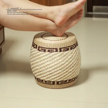 Round Rattan Stool Woven Wicker Seagrass Low Table Foot stool Household Essentials Resin Wicker Footstool Ottoman
Round Rattan Stool Woven Wicker Seagrass Low Table Foot stool Household Essentials Resin Wicker Footstool Ottoman