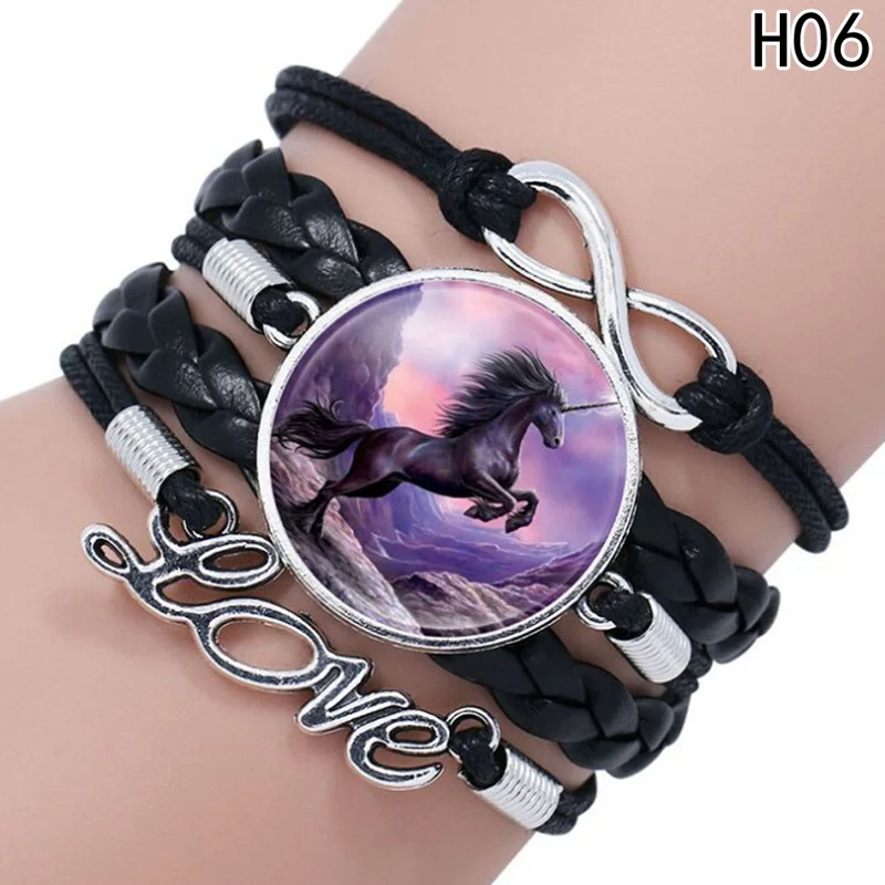 2018 New Arrival Unicorn Bracelet Handmade Infinity Love Leather Charm Bracelets For Horse Lovers Best Friend Gift
2018 New Arrival Unicorn Bracelet Handmade Infinity Love Leather Charm Bracelets For Horse Lovers Best Friend Gift