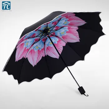 Men Male Sunny And Rainy Fresh Combined Classic Folding Umbrella Flower Shape Windproof Waterproof Anti-UV Three-folding Black
Men Male Sunny And Rainy Fresh Combined Classic Folding Umbrella Flower Shape Windproof Waterproof Anti-UV Three-folding Black