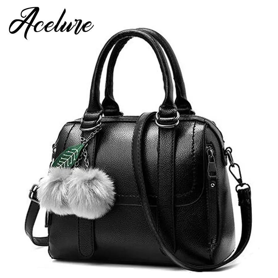 ACELURE Hard Solid PU Handbag Fur Ball Hanging Zipper Shoulder Bag Women Lady Style Satchels Business Shopping Party Tote Purse
ACELURE Hard Solid PU Handbag Fur Ball Hanging Zipper Shoulder Bag Women Lady Style Satchels Business Shopping Party Tote Purse