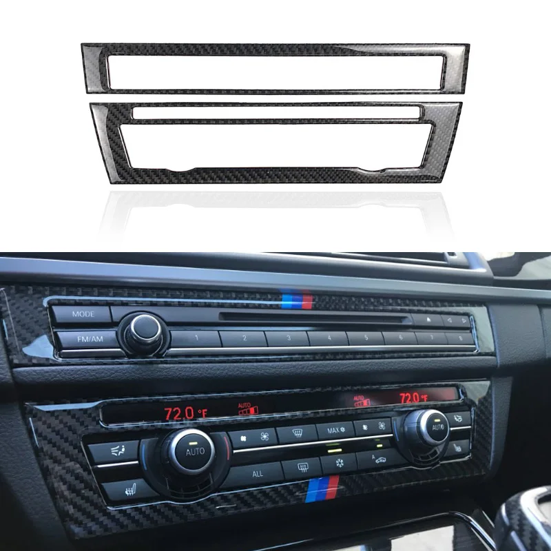2pcs Carbon Fiber Center Air Conditioning CD Control Panel Cover Trim for BMW 5 Series F10 2011 2012 2013 2014 2015 2016 2017
2pcs Carbon Fiber Center Air Conditioning CD Control Panel Cover Trim for BMW 5 Series F10 2011 2012 2013 2014 2015 2016 2017