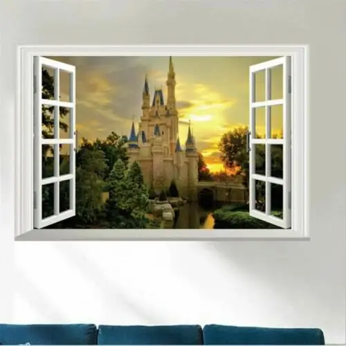 New 3D Castle Wall Sticker Window Sticker Adhesive Decor PVC Artistic Removable 40x60cm
New 3D Castle Wall Sticker Window Sticker Adhesive Decor PVC Artistic Removable 40x60cm