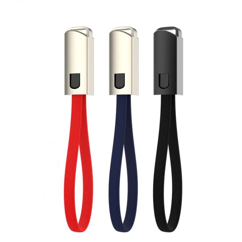 

USB Cables For iPhone/Type C/Micro USB For Samsung S9 S8 USB C Multi-Function Key Chain Portable Charging Sync Data Cord Charger