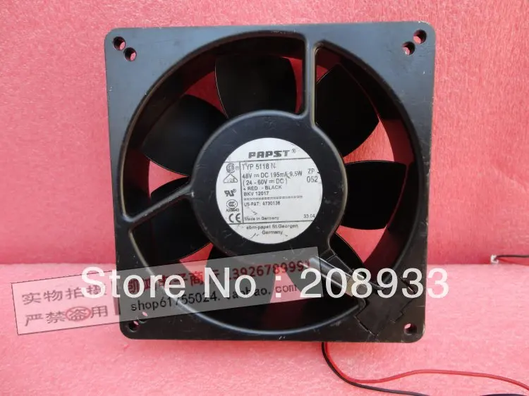 For Germany PAPST TYP5118N 13538 48V 9.5W 13.5CM all-metal high temperature fan+cooling fan
For Germany PAPST TYP5118N 13538 48V 9.5W 13.5CM all-metal high temperature fan+cooling fan