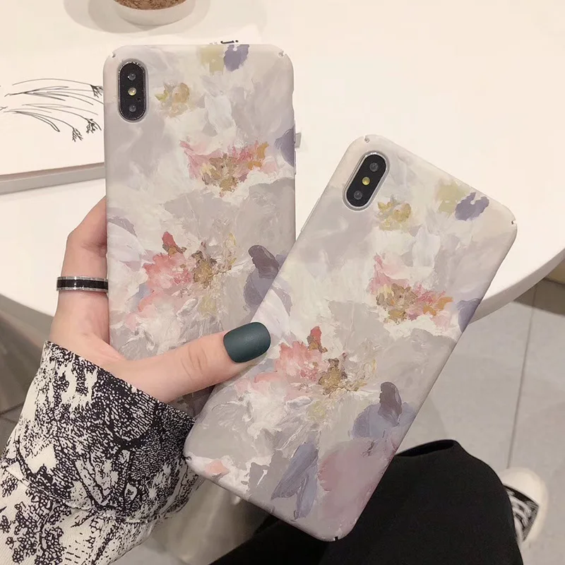 Retro Flower Painting Partern phone Case For iphone XS Max XR XS soft TPU Case for iphone 6 6s 7 8 plus silicone case Gift
Retro Flower Painting Partern phone Case For iphone XS Max XR XS soft TPU Case for iphone 6 6s 7 8 plus silicone case Gift