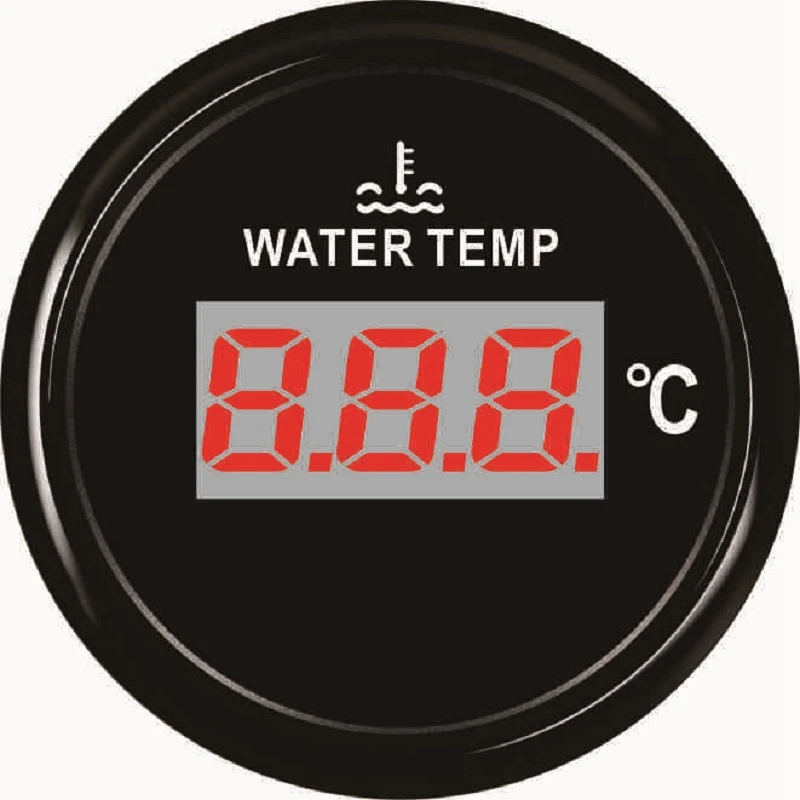 52mm Digital Waterproof and dustproof Water Temp Gauge Temperature Meter For Boat Car Tuck 12V 24V With Red Backlight
52mm Digital Waterproof and dustproof Water Temp Gauge Temperature Meter For Boat Car Tuck 12V 24V With Red Backlight