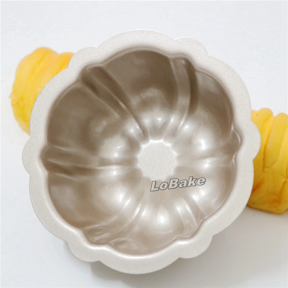 Brand new 4 inches 11.8*11.8*4.5cm nonstick golden flower loaf cupcake cake tart mold pudding tin for DIY baking tools
Brand new 4 inches 11.8*11.8*4.5cm nonstick golden flower loaf cupcake cake tart mold pudding tin for DIY baking tools