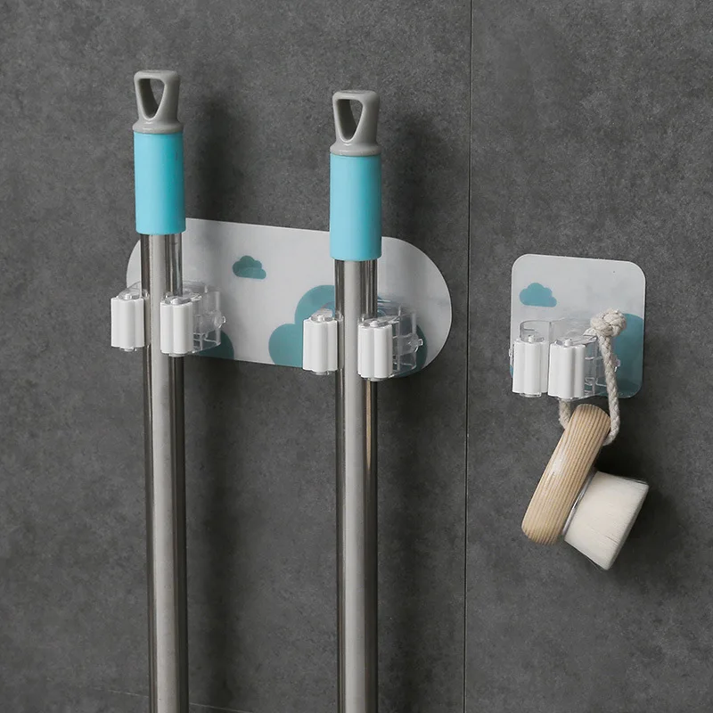 Multifunctional Traceless Mop Holder Wall Mounted Mops Organizer Holder Kitchen Bathroom Broom/Mop Rack Cloud Storage Holder
Multifunctional Traceless Mop Holder Wall Mounted Mops Organizer Holder Kitchen Bathroom Broom/Mop Rack Cloud Storage Holder