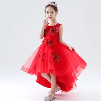 Little Girls Kids Red Appliques Flowers Elegant Birthday Wedding Party Tail Dress Summer Luxury Baby Teens Host Costume Dress
Little Girls Kids Red Appliques Flowers Elegant Birthday Wedding Party Tail Dress Summer Luxury Baby Teens Host Costume Dress