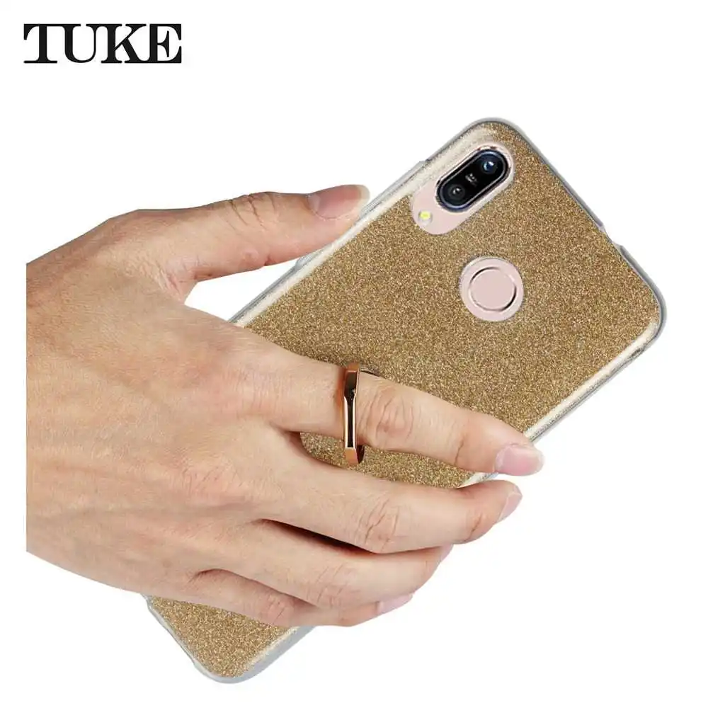 TUKE Glitter Soft Silicon Case for VIVO V9 TPU Stand Cover for VIVO V9 Finger Ring Holder Celular Fundas for VIVO V9
TUKE Glitter Soft Silicon Case for VIVO V9 TPU Stand Cover for VIVO V9 Finger Ring Holder Celular Fundas for VIVO V9