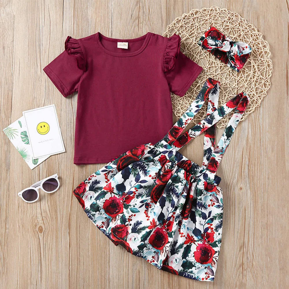 MUQGEW Summer 3Pcs/set Fashion Baby Toddler Girls Kids Clothes Soild Tops+ Floral Print Short+Bowknot Headband Girl Clothes Suit
MUQGEW Summer 3Pcs/set Fashion Baby Toddler Girls Kids Clothes Soild Tops+ Floral Print Short+Bowknot Headband Girl Clothes Suit