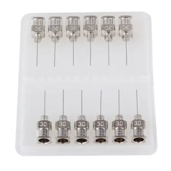 Silver Stainless Steel Connector Adhesive Glue Tip Dispensing Needles Pack of 12 (30Ga) 1/2"
Silver Stainless Steel Connector Adhesive Glue Tip Dispensing Needles Pack of 12 (30Ga) 1/2"