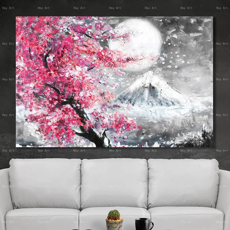 Abstract Painting Scenery Posters Prints Cherry Blossom Mountain Landscape on Canvas Wall Art Picture Artwork for Living Room
Abstract Painting Scenery Posters Prints Cherry Blossom Mountain Landscape on Canvas Wall Art Picture Artwork for Living Room
