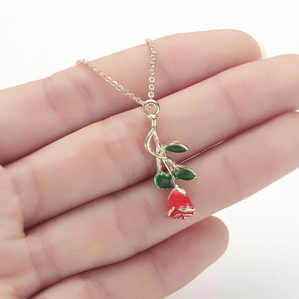 Replica Real red rose pendant necklace Women Jewelry Choker Necklace Chain Women Femme Boho Necklaces Collar Gold Color
Replica Real red rose pendant necklace Women Jewelry Choker Necklace Chain Women Femme Boho Necklaces Collar Gold Color