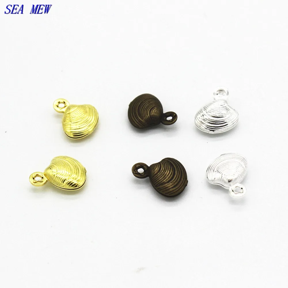 SEA MEW 100 PCS 8*10mm Metal Copper Shell Pendant Charm Silver Raw Brass Antique Bronze Tone Connectors DIY Jewelry Accessories
SEA MEW 100 PCS 8*10mm Metal Copper Shell Pendant Charm Silver Raw Brass Antique Bronze Tone Connectors DIY Jewelry Accessories