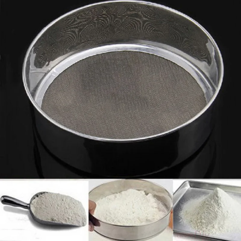 Cake Sieve Baking Tool Pastry Powdered Sugar Thicken Colander Sifting Strainer Flour Mesh Stainless Steel Tools Sifter Fine
Cake Sieve Baking Tool Pastry Powdered Sugar Thicken Colander Sifting Strainer Flour Mesh Stainless Steel Tools Sifter Fine