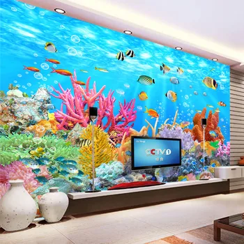Custom 3D Photo Wallpaper Wall Cloth Underwater World Coral Fish Large Wall Painting Living Room TV Background Mural Home Decor
Custom 3D Photo Wallpaper Wall Cloth Underwater World Coral Fish Large Wall Painting Living Room TV Background Mural Home Decor