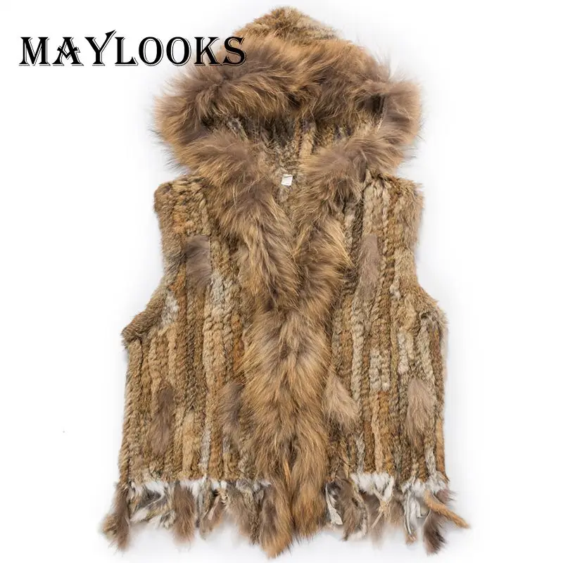2018 Rushed Real Fur Vest Mink Coats Women Fashion Rabbit With Raccoon With Hooded Collar Trimming Waistcoat Of 3 Colors Cs86
2018 Rushed Real Fur Vest Mink Coats Women Fashion Rabbit With Raccoon With Hooded Collar Trimming Waistcoat Of 3 Colors Cs86