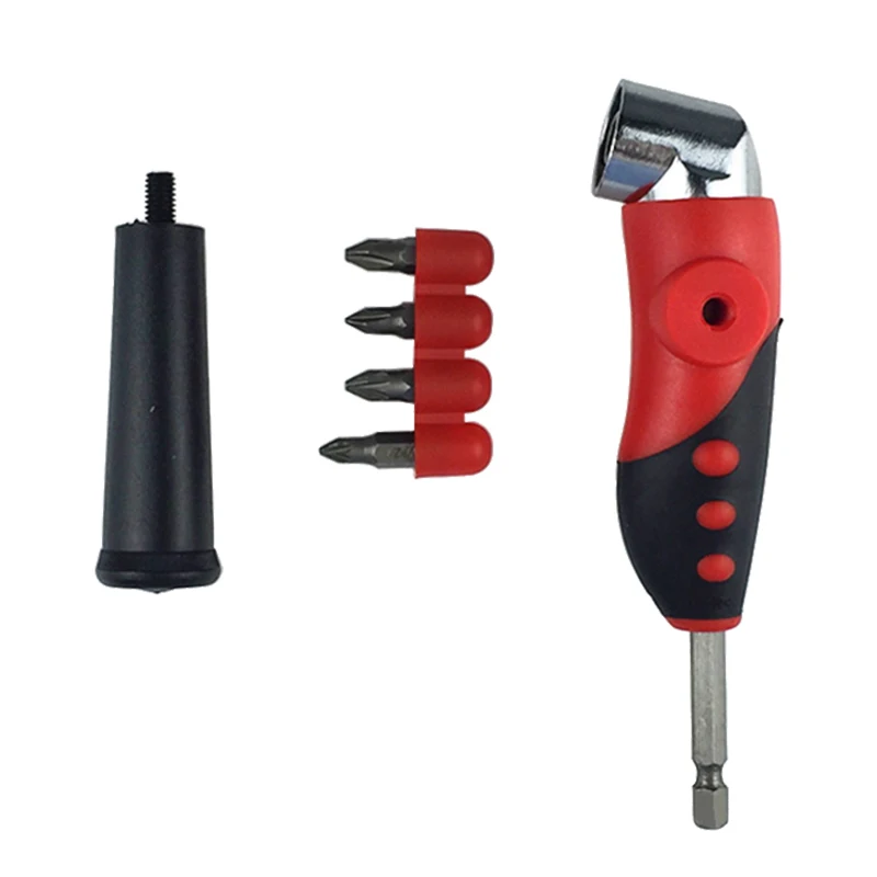 105 Degree Driver Adapter Set Adjustable Right Angle Bit And 4pcs Screwdriver Bits Combination Kits For Air Power Drill Tool
105 Degree Driver Adapter Set Adjustable Right Angle Bit And 4pcs Screwdriver Bits Combination Kits For Air Power Drill Tool