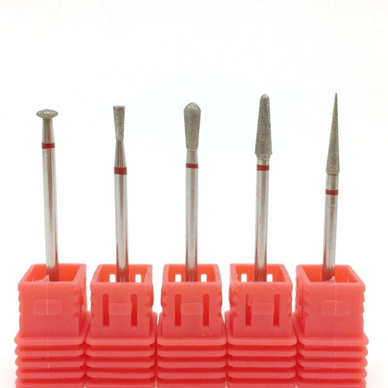 5 Type Red Diamond Nail File Bit Burr Milling Cutter Manicure Electric Nail Drill Nail Accessories
5 Type Red Diamond Nail File Bit Burr Milling Cutter Manicure Electric Nail Drill Nail Accessories