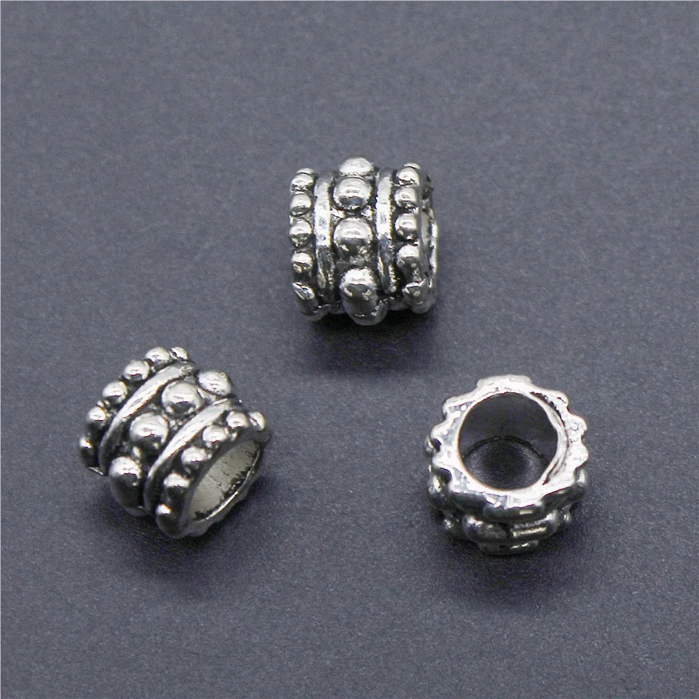 20pcs European Big Hole Beads Spacer Beads Antique Silver Tone 7x7x6mm Metal Alloy Charms Jewelry Findings Accessories
20pcs European Big Hole Beads Spacer Beads Antique Silver Tone 7x7x6mm Metal Alloy Charms Jewelry Findings Accessories