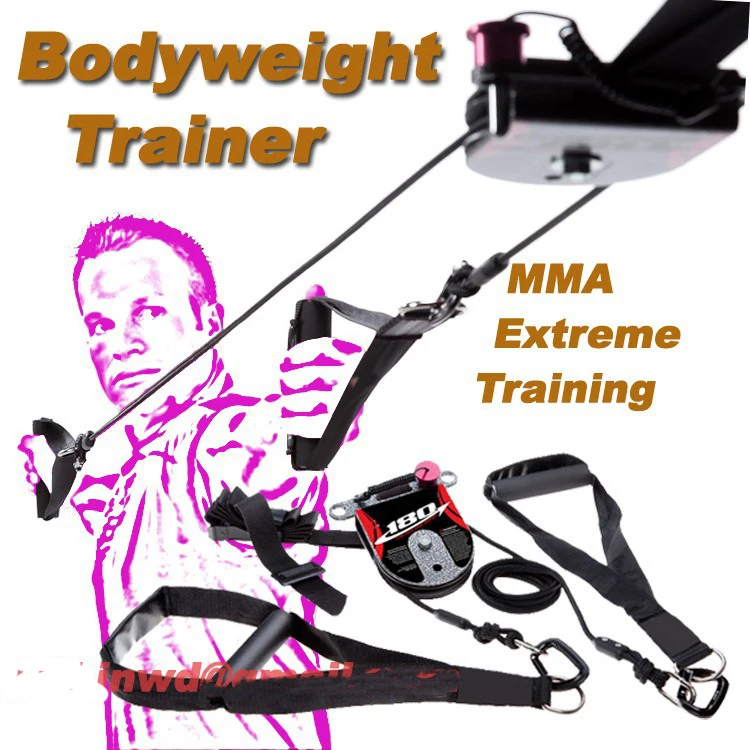 Image MMA Extreme training Rotational Bodyweight Trainer cross pulley training system core workout.New arrival band.