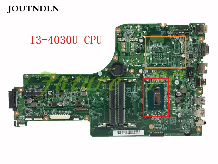 Материнская плата JOUTNDLN для ноутбука Acer aspire материнская NBMNX11001 DA0ZYWMB6E0 DDR3L ПК с
