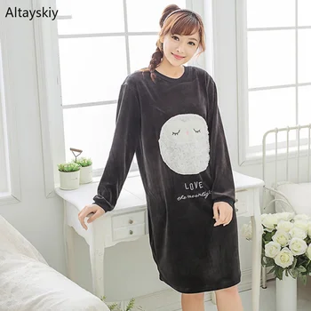 Nightgowns Women Printed Simple All-match Korean Style Leisure Daily O-Neck Kawaii Sleepshirts Womens Soft Nightgown Lovely New
Nightgowns Women Printed Simple All-match Korean Style Leisure Daily O-Neck Kawaii Sleepshirts Womens Soft Nightgown Lovely New