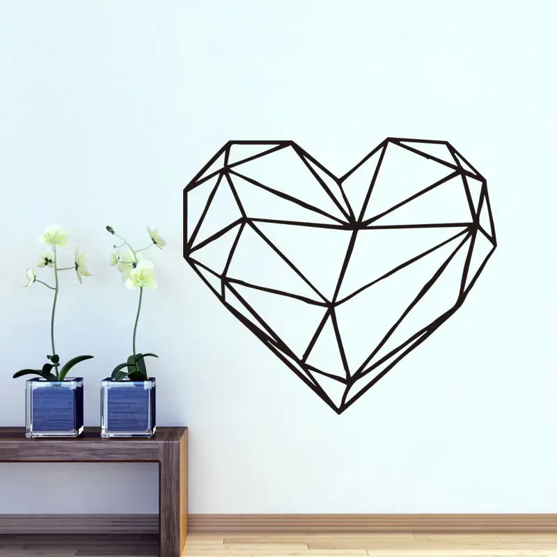 G187 Geometric Heart Wall Decal 3D Heart Wall Sticker Removable Heart Shape Wallpaper Children room Art wall stickers Home Decor
G187 Geometric Heart Wall Decal 3D Heart Wall Sticker Removable Heart Shape Wallpaper Children room Art wall stickers Home Decor