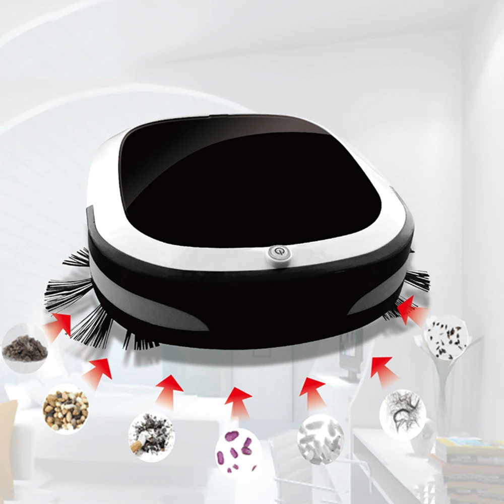 Intelligent Robot Vacuum Cleaner Ultra Thin Rechargeable Large Suction Floor Sweeper Cleaning Tool Sweeping Machine US/EU Plug
Intelligent Robot Vacuum Cleaner Ultra Thin Rechargeable Large Suction Floor Sweeper Cleaning Tool Sweeping Machine US/EU Plug