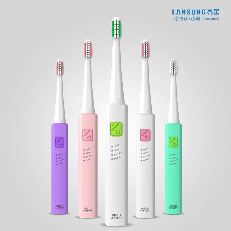 LANSUNG U1 Ultrasonic Electric Toothbrush Rechargeable 4Pcs Heads Acoustic Wave fast charge for 4H
LANSUNG U1 Ultrasonic Electric Toothbrush Rechargeable 4Pcs Heads Acoustic Wave fast charge for 4H