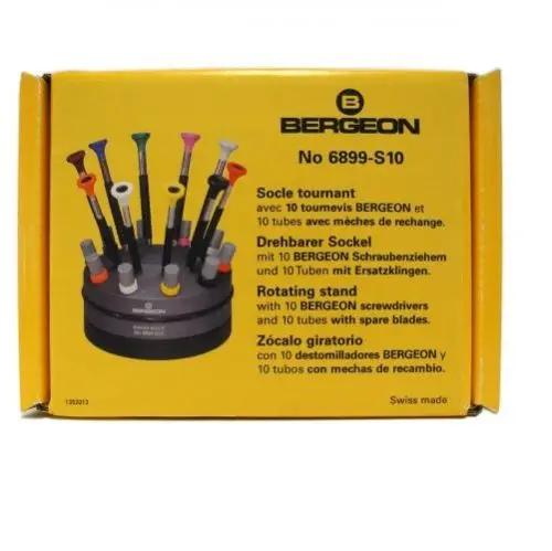 Bergeon 6899-T-100  Spare blades  Plastic tube with 2 blades 1.00mm Black 