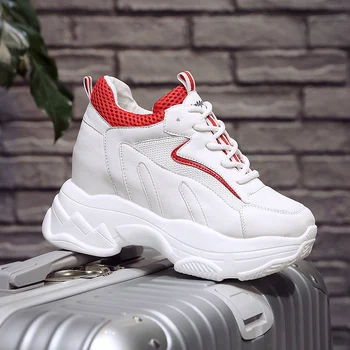 2020 Fashion Spring Women Platform Casual Shoes Mesh Leather Breathable Wedge Heels Shoes 9 CM Autumn Thick Sole Sneakers Woman
2020 Fashion Spring Women Platform Casual Shoes Mesh Leather Breathable Wedge Heels Shoes 9 CM Autumn Thick Sole Sneakers Woman