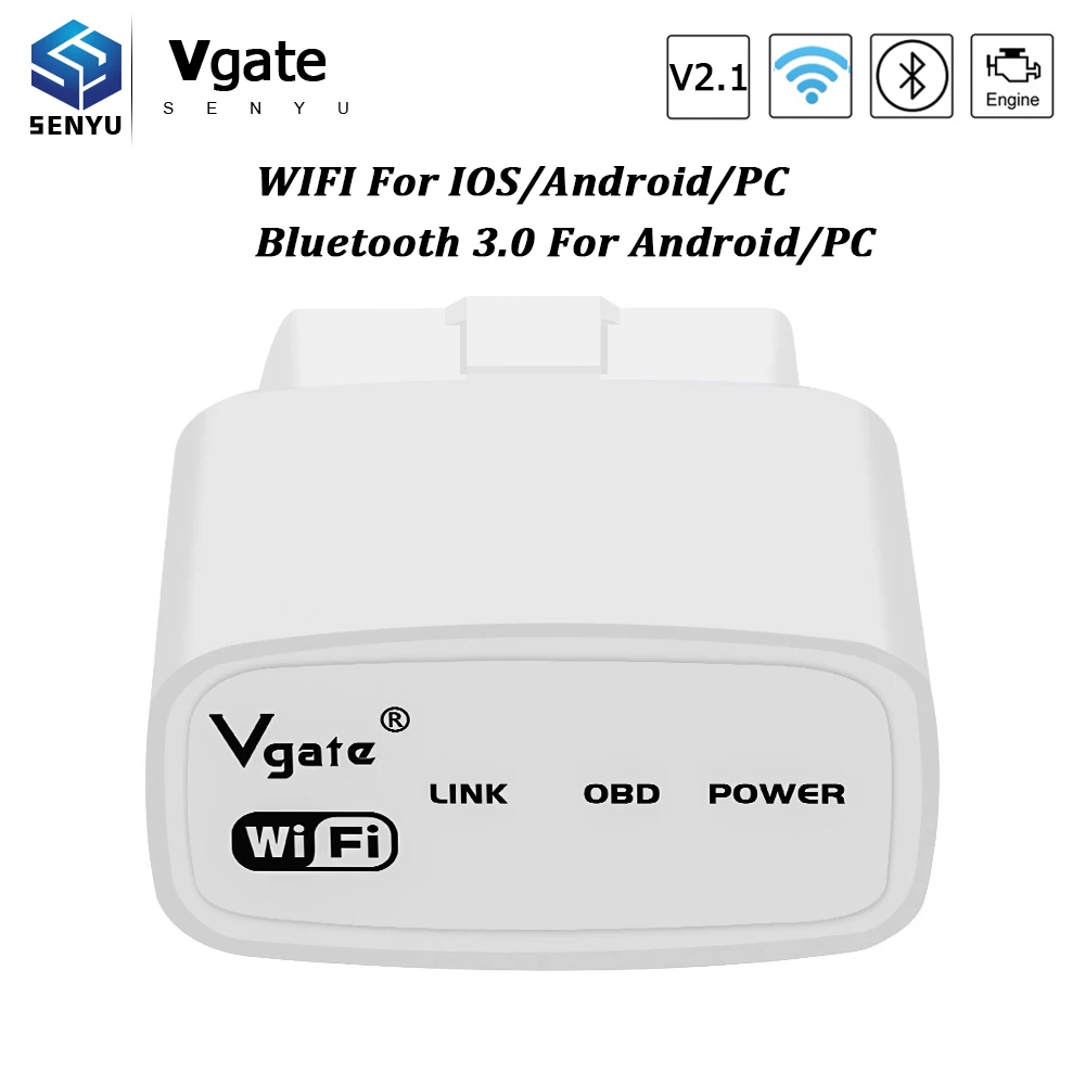 Original Vgate ICAR OBD2 elm 327 Code Reader WIFI / Bluetooth 3.0 ELM327 V2.1 OBD OBD2 Diagnostic Scanner For Android/IOS/PC
Original Vgate ICAR OBD2 elm 327 Code Reader WIFI / Bluetooth 3.0 ELM327 V2.1 OBD OBD2 Diagnostic Scanner For Android/IOS/PC