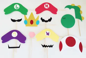 Cool Super Mario Brothers Photo booth Prop Bundle set Party Birthday wedding bridal baby shower Props on a stick photobooth
Cool Super Mario Brothers Photo booth Prop Bundle set Party Birthday wedding bridal baby shower Props on a stick photobooth