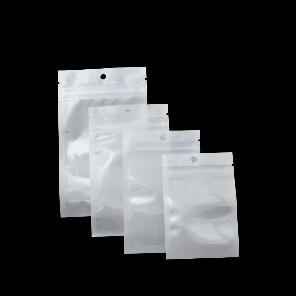 100 Pcs Clear / White Zip Lock Plastic Bag Resealable Ziplock Poly Packing Bags for Jewelry Gift Phone Case Storage Package Bag
100 Pcs Clear / White Zip Lock Plastic Bag Resealable Ziplock Poly Packing Bags for Jewelry Gift Phone Case Storage Package Bag