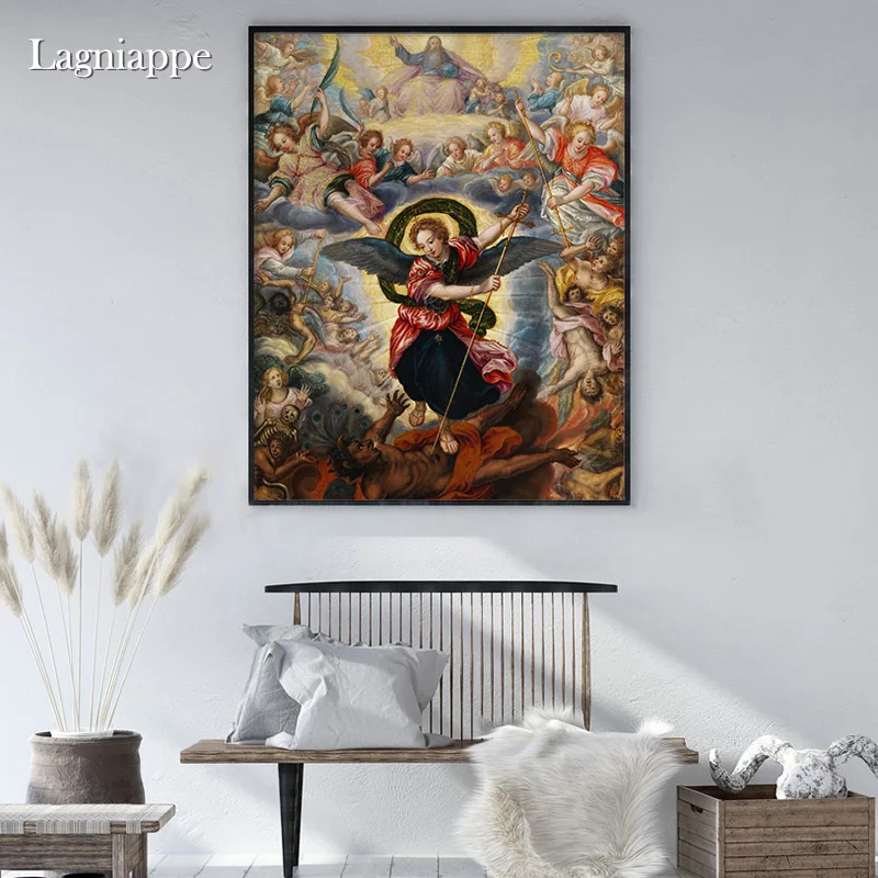 St michael satan Biblical religious art Home Kids Baby living Room Bedroom Decor Print Poster Picture Painting Wall Art Canvas
St michael satan Biblical religious art Home Kids Baby living Room Bedroom Decor Print Poster Picture Painting Wall Art Canvas