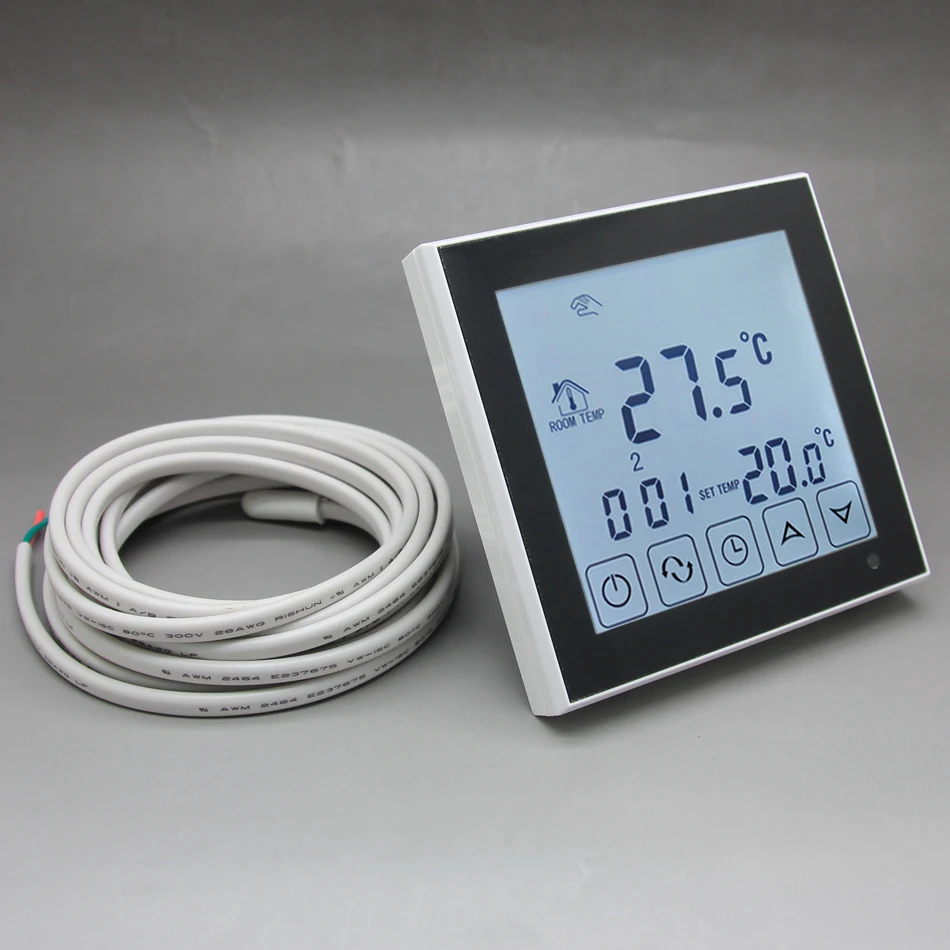 TERMOSTATO digitale per Fussbodenheizung//ELETTR riscaldamento max 16a BIANCO #847