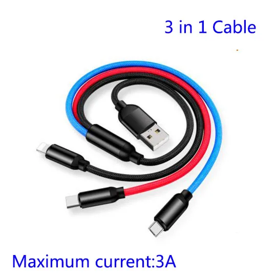 3 In 1 USB Cable multi Charge For xiaomi mi 9 8 lite 6 mix 3 2s max 3 A2 redmi note 7 6 5 5a 6a 4x mobile phone Charger Multiple
3 In 1 USB Cable multi Charge For xiaomi mi 9 8 lite 6 mix 3 2s max 3 A2 redmi note 7 6 5 5a 6a 4x mobile phone Charger Multiple