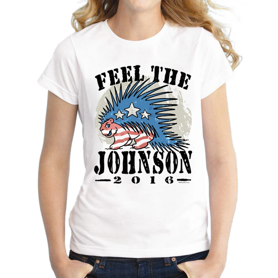 2018 Libertarian Porcupine Fashion Design women t-shirt short sleeve basic t shirts Creative Feel The Johnson printed tee shirts
2018 Libertarian Porcupine Fashion Design women t-shirt short sleeve basic t shirts Creative Feel The Johnson printed tee shirts