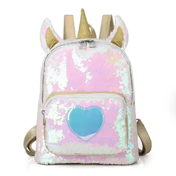 New Sequins Unicorn Backpack Women PU Leather Mini Travel Soft Bag Fashion SchoolBag For Teenager Student Girls Book Bag Satchel
New Sequins Unicorn Backpack Women PU Leather Mini Travel Soft Bag Fashion SchoolBag For Teenager Student Girls Book Bag Satchel