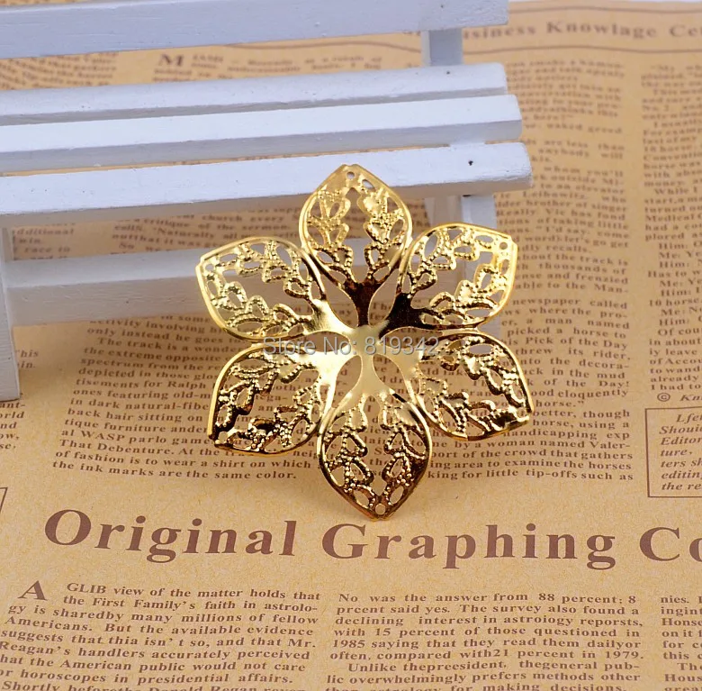 Free shipping-30Pcs Gold Tone Flower Wraps Filigree Connectors Findings Connectors Metal Crafts Decoration DIY 6.4x5.6cm J0557
Free shipping-30Pcs Gold Tone Flower Wraps Filigree Connectors Findings Connectors Metal Crafts Decoration DIY 6.4x5.6cm J0557