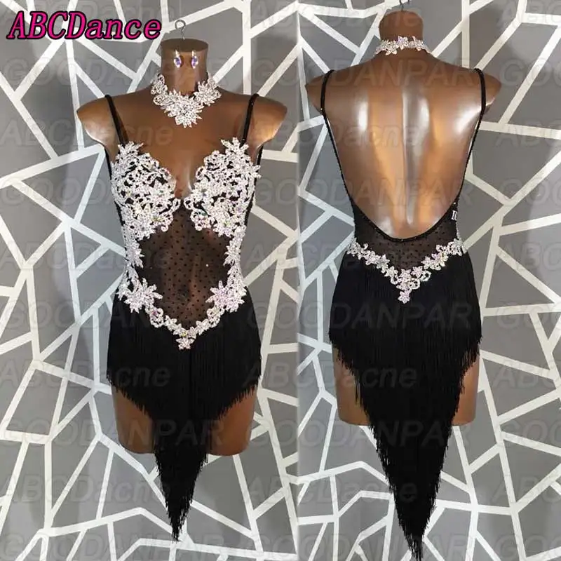 latin dance dress women Black Sling Sexy Backless dress for latin dancing,salsa tango dress custom-handmade latin short dress
latin dance dress women Black Sling Sexy Backless dress for latin dancing,salsa tango dress custom-handmade latin short dress