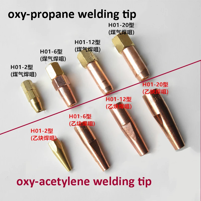 Acetylene welding nozzle welding tips 1# 2# 3# 4# 5# for H01-2 H01-6 H01-12 H01-20 welding torch
Acetylene welding nozzle welding tips 1# 2# 3# 4# 5# for H01-2 H01-6 H01-12 H01-20 welding torch